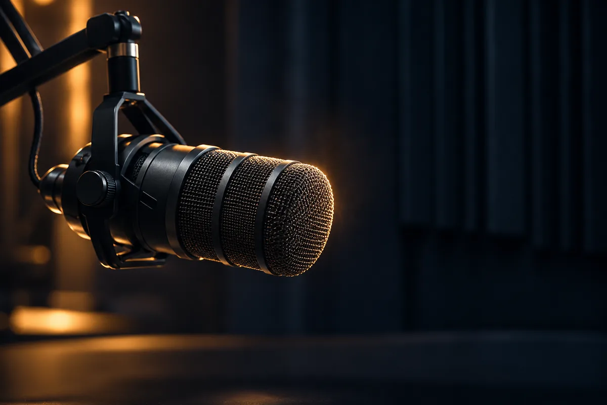 A studio microphone